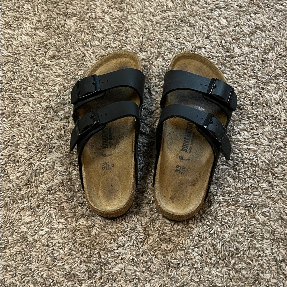 Birkenstock Black Double-Strap Sandals